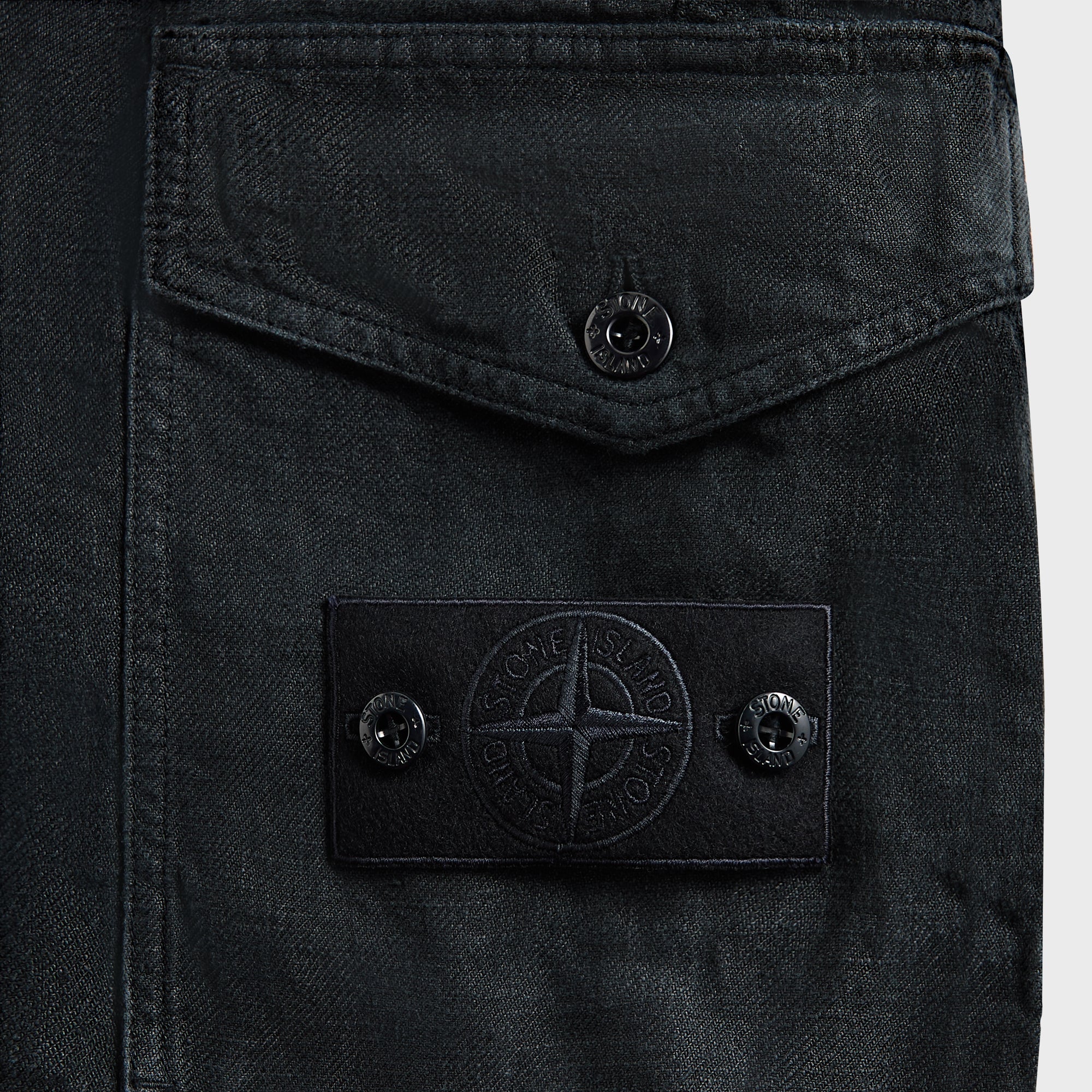Stone Island Diagonal Linen Garment Dyed Ghost Piece Shorts - Navy Blu | Kith Navy Blue
