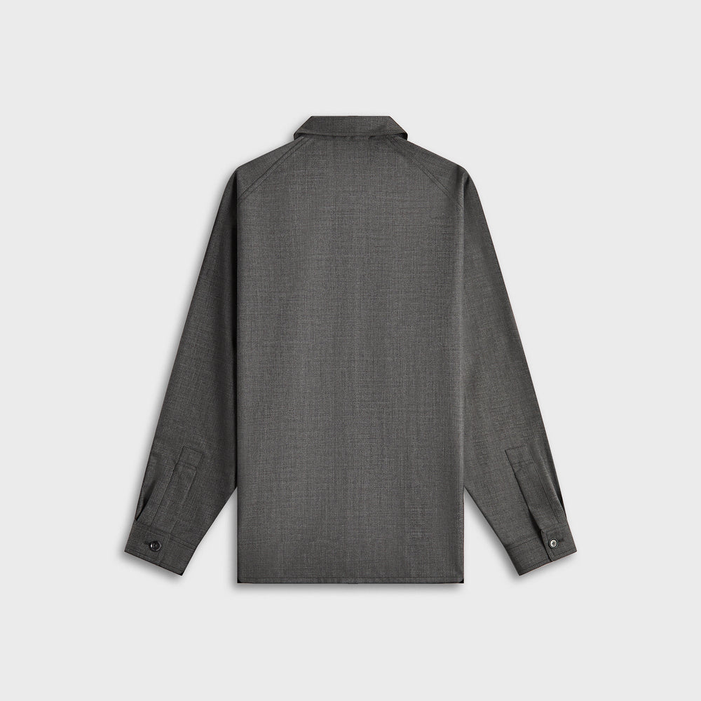 Lemaire Light Tailored Overshirt - Grey Melange | Kith Grey Melange