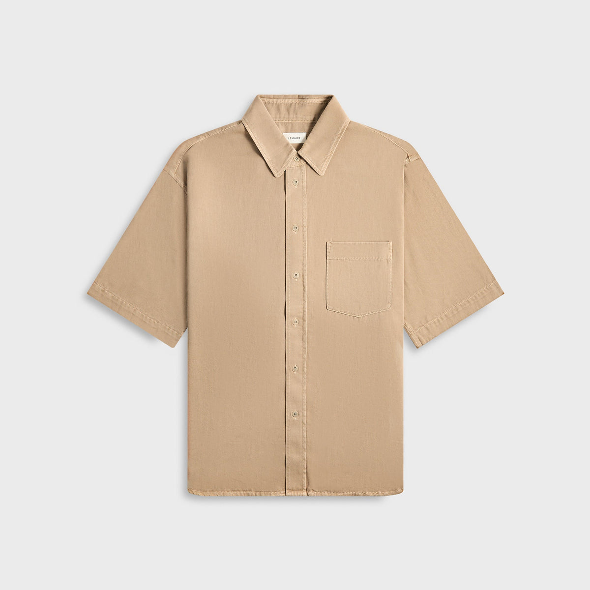 Lemaire Short Sleeve Denim Shirt - Natural Beige | Kith Natural Beige