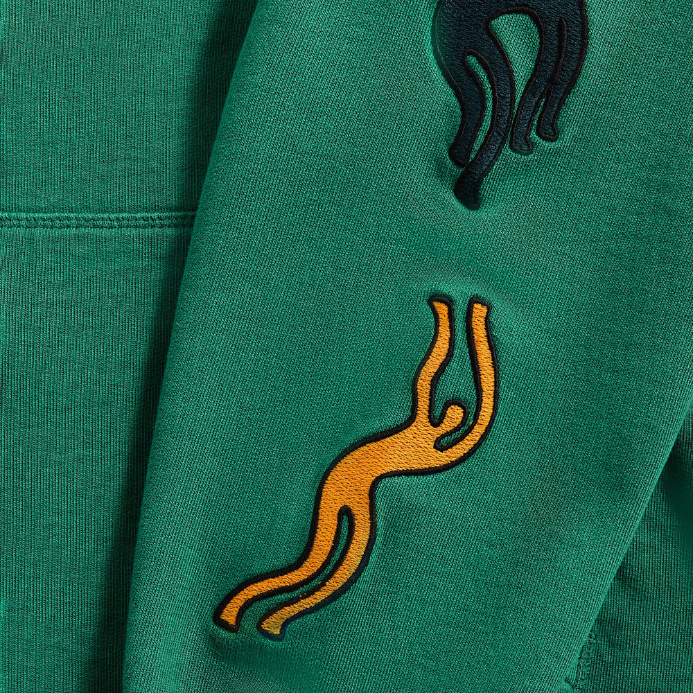 by Parra La Chambre Nuit Hooded Sweatshirt - Washed Green | Kith Washed Green