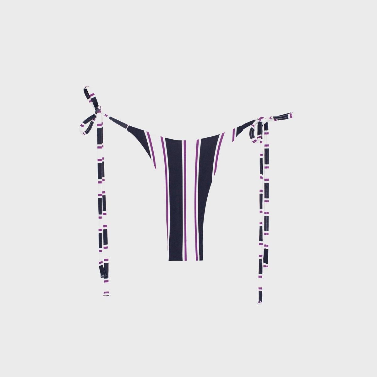 Mikoh Skye Classic High Leg Tie Side Bottom - Cabana Stripe | Kith Cabana Stripe