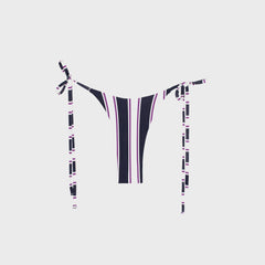 Mikoh Skye Classic High Leg Tie Side Bottom - Cabana Stripe | Kith Cabana Stripe