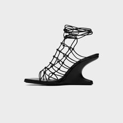 Rick Owens WMNS Web Cantilever 8 Sandali - Pelle Black | Kith Pelle Black