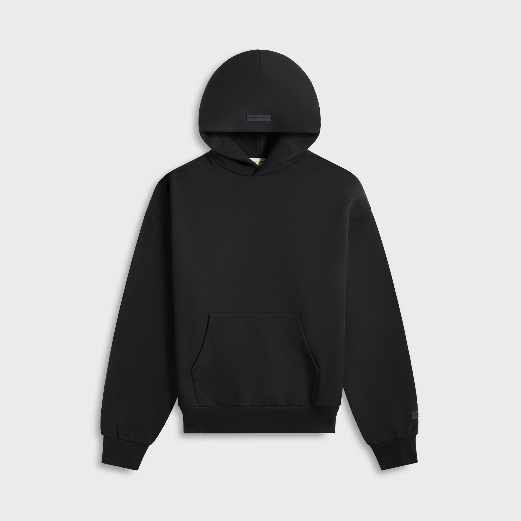 Essentials Classic Fit Fleece Hoodie - Jet Black | Kith Jet Black