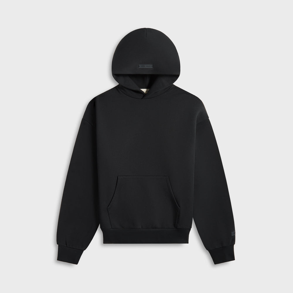 Essentials Classic Fit Fleece Hoodie - Jet Black | Kith Jet Black