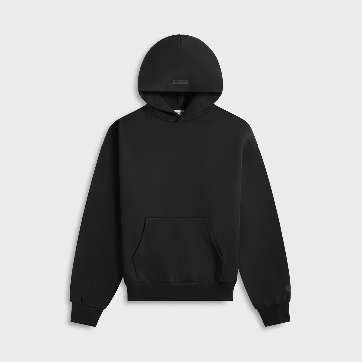 Essentials Classic Fit Fleece Hoodie - Jet Black | Kith Jet Black