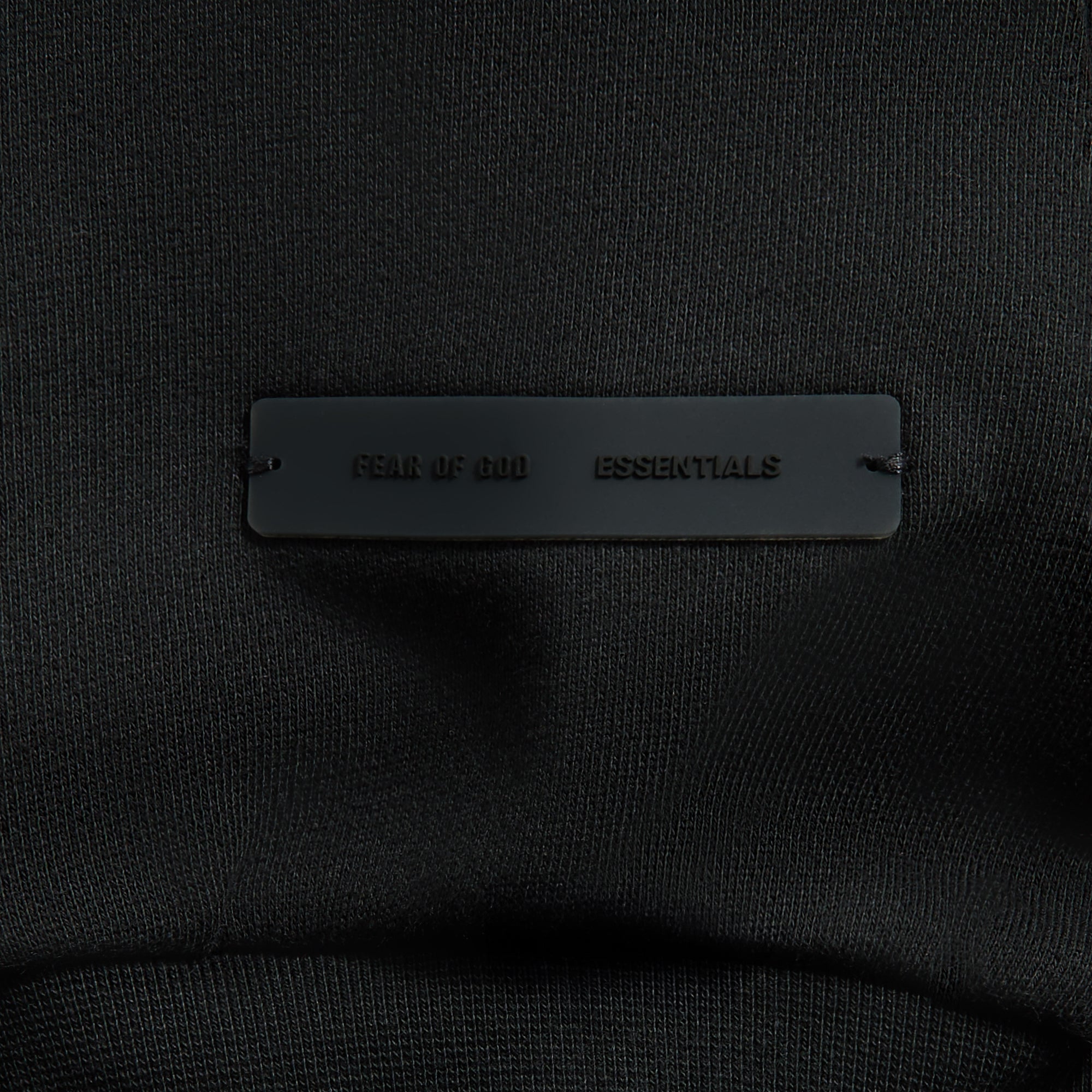 Essentials Classic Fit Fleece Hoodie - Jet Black | Kith Jet Black