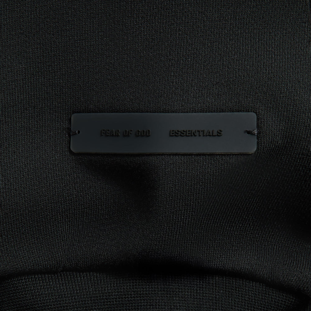 Essentials Classic Fit Fleece Hoodie - Jet Black | Kith Jet Black