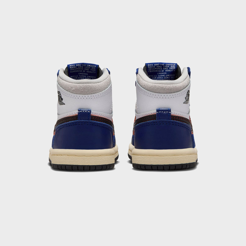 Jordan TD Air Jordan 1 Retro High OG - White / Black / Neutral Grey / | Kith White / Black / Neutral Grey / Deep Royal Blue / Muslin