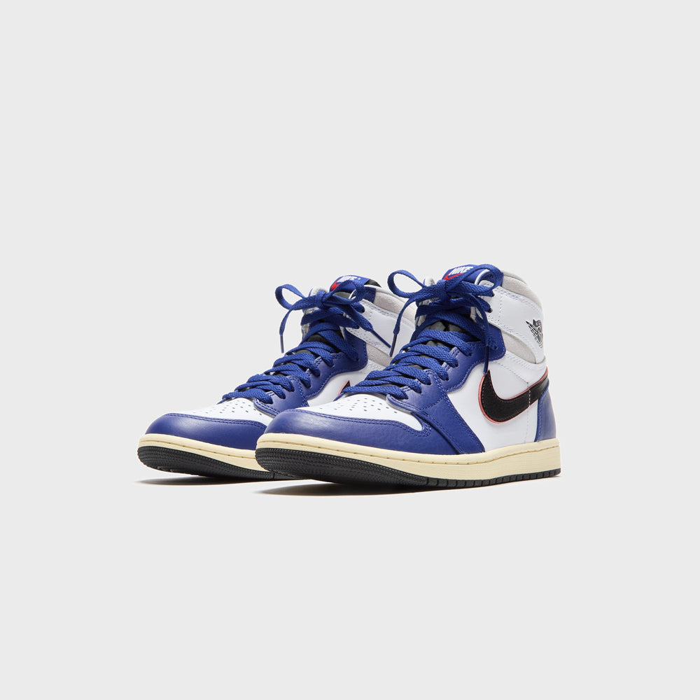 Jordan Air Jordan 1 Retro High OG - White / Black / Neutral Grey / Dee | Kith White / Black / Neutral Grey / Deep Royal Blue / Muslin