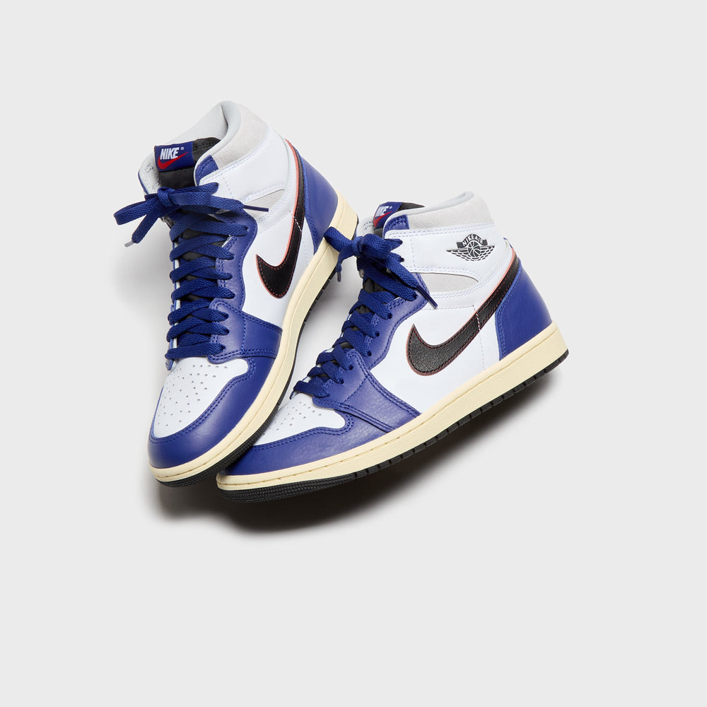 Jordan Air Jordan 1 Retro High OG - White / Black / Neutral Grey / Dee | Kith White / Black / Neutral Grey / Deep Royal Blue / Muslin