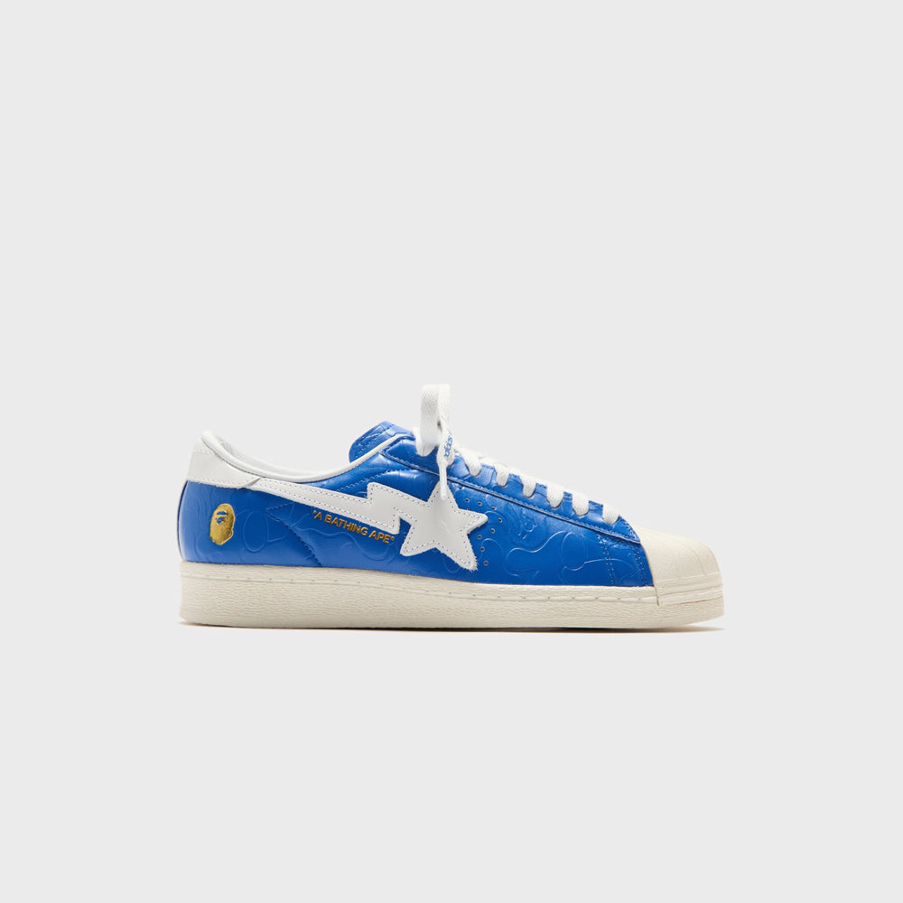 adidas x Bape Superstar - Blue / White / Off White | Kith Blue / White / Off White
