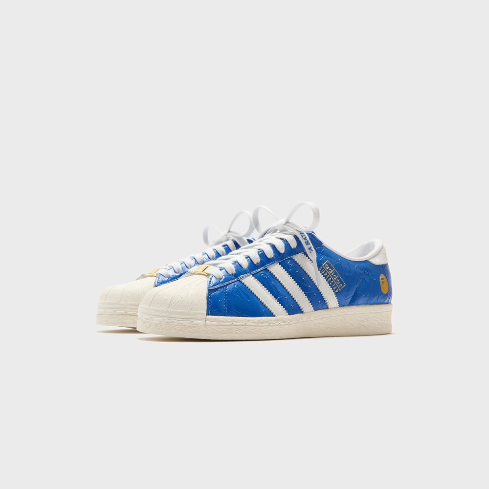 adidas x Bape Superstar - Blue / White / Off White | Kith Blue / White / Off White