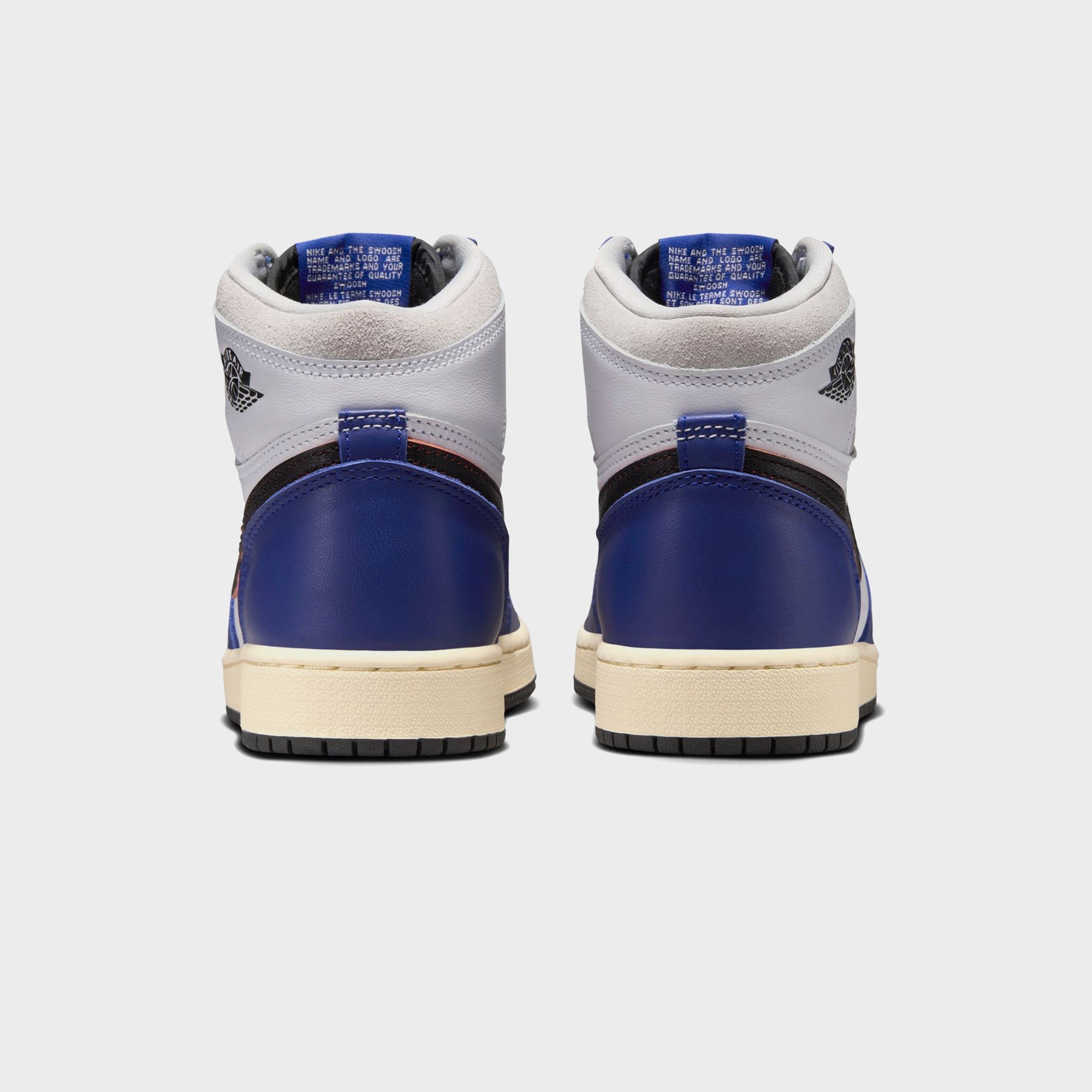 Jordan GS Air Jordan 1 Retro High OG - White / Black / Neutral Grey / | Kith White / Black / Neutral Grey / Deep Royal Blue / Muslin