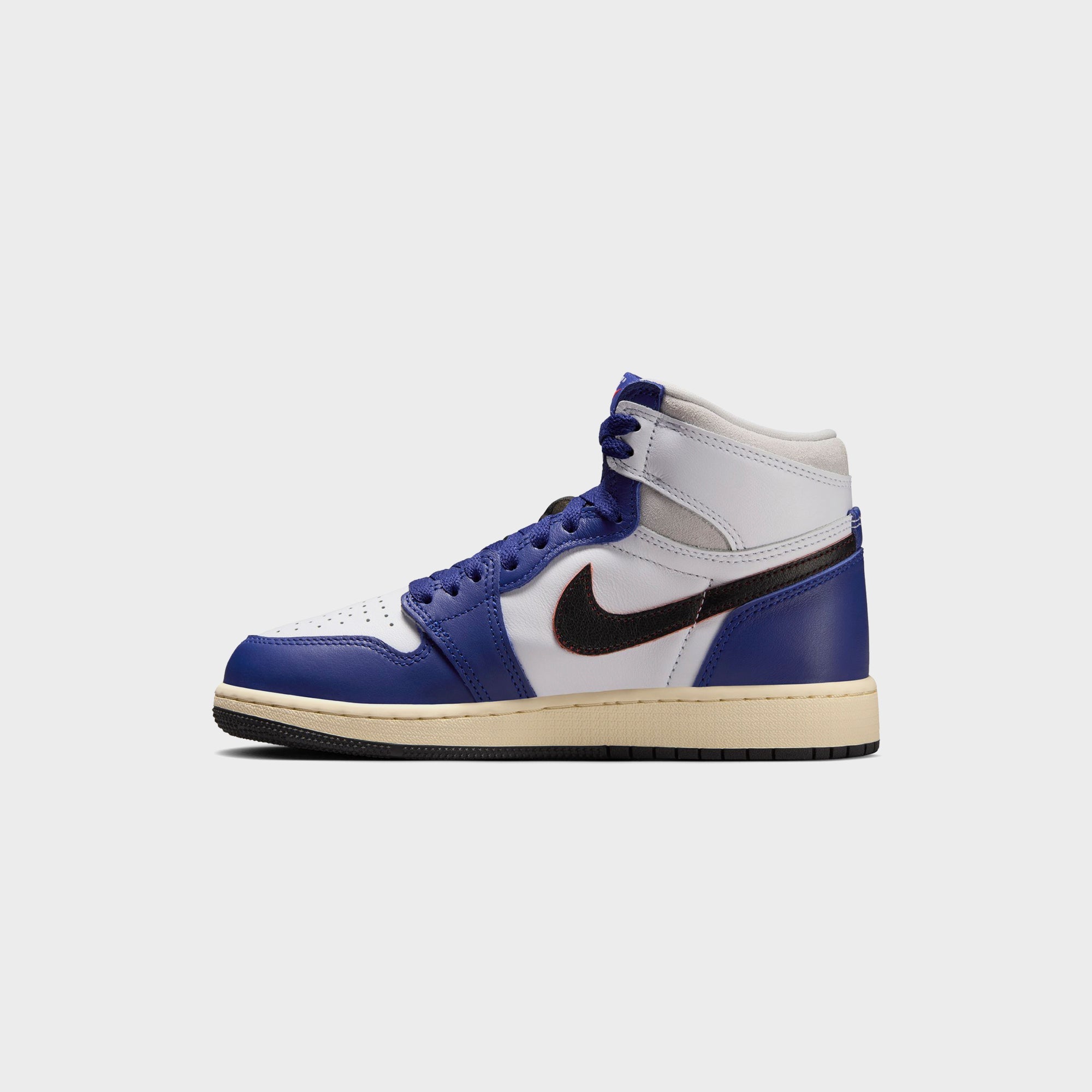 Jordan GS Air Jordan 1 Retro High OG - White / Black / Neutral Grey / | Kith White / Black / Neutral Grey / Deep Royal Blue / Muslin