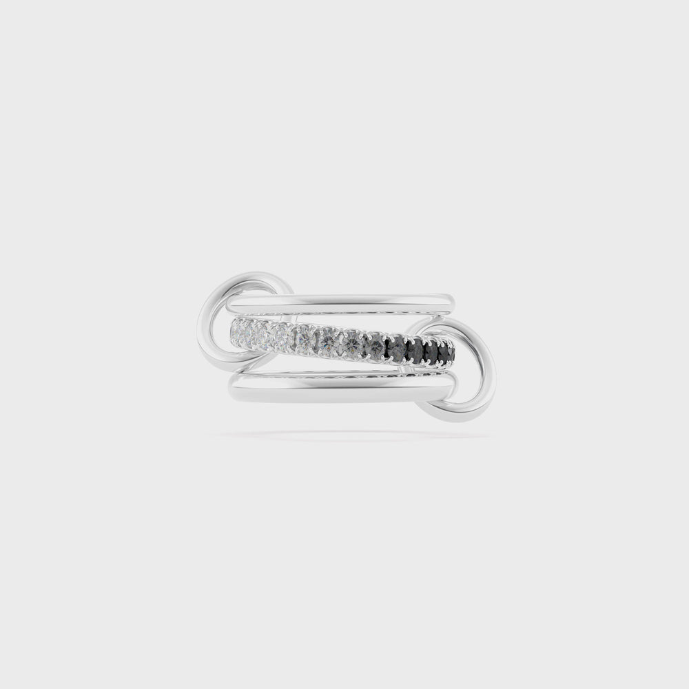 Spinelli Kilcollin Petunia Silver Ombre Ring Noir - Silver | Kith Silver