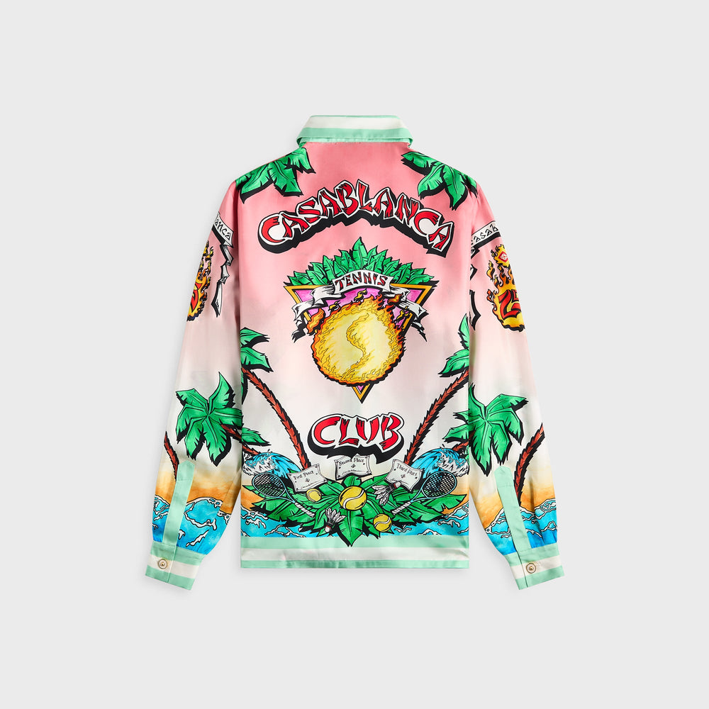 Casablanca Silk Twill Tennis Club Shirt - Multicolor | Kith Multicolor