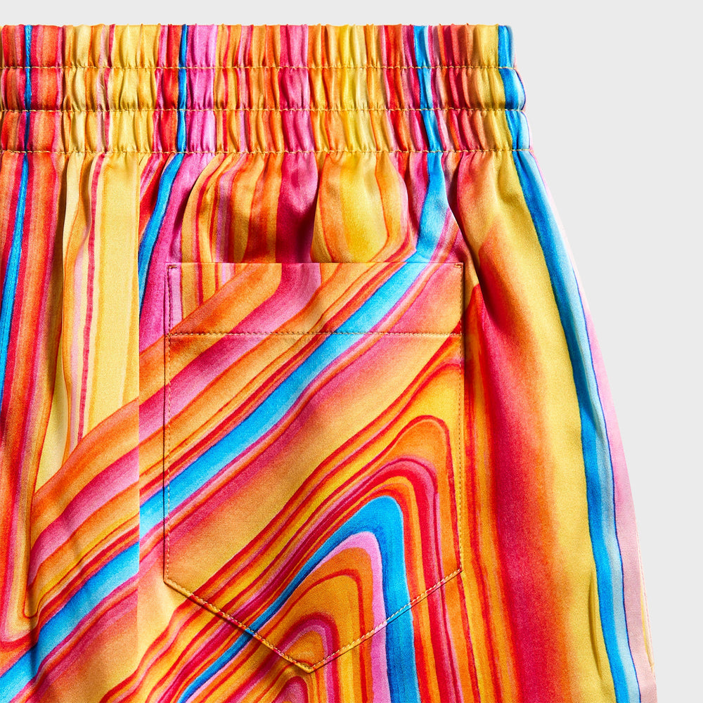 Casablanca Drawstring Shorts - Orange / Multicolour | Kith Orange / Multicolour