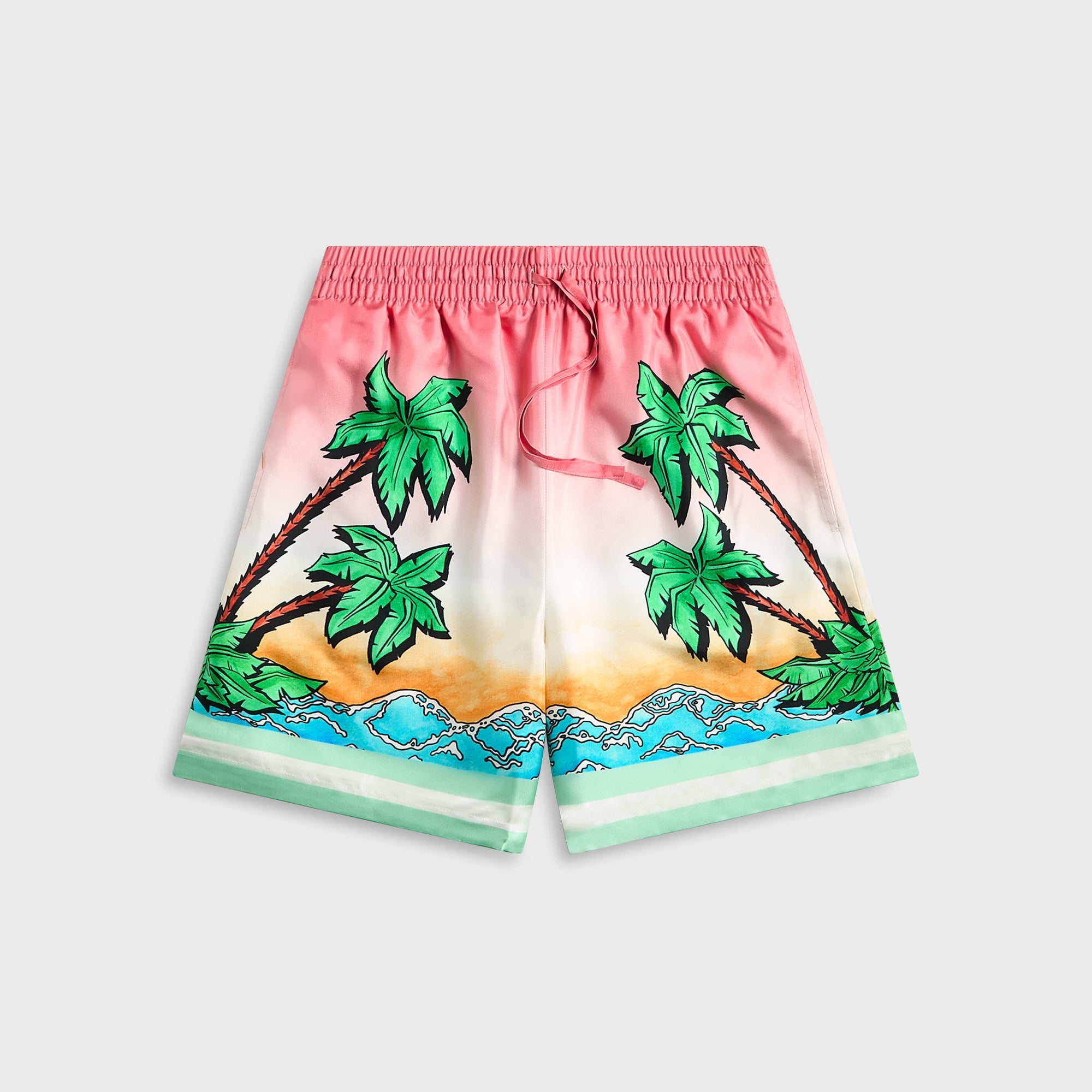 Casablanca Drawstring Shorts - Pink / Multicolour | Kith Pink / Multicolour