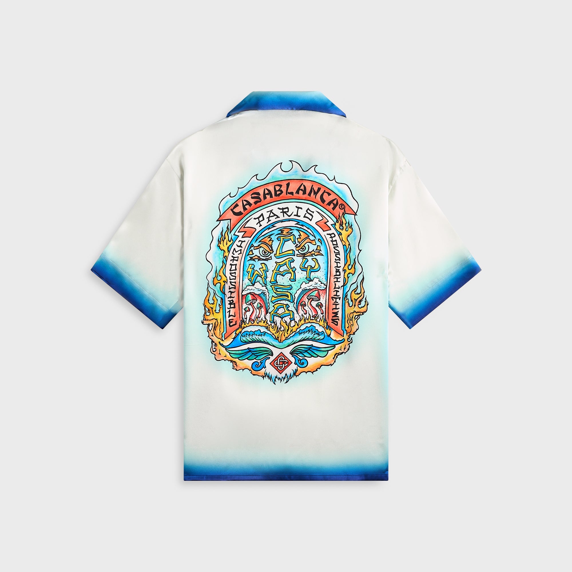 Casablanca Cuban Collar Shirt - White | Kith White