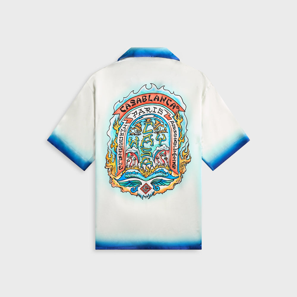 Casablanca Cuban Collar Shirt - White | Kith White