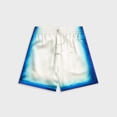 Casablanca Drawstring Shorts - Blue Fade / White | Kith Blue Fade / White