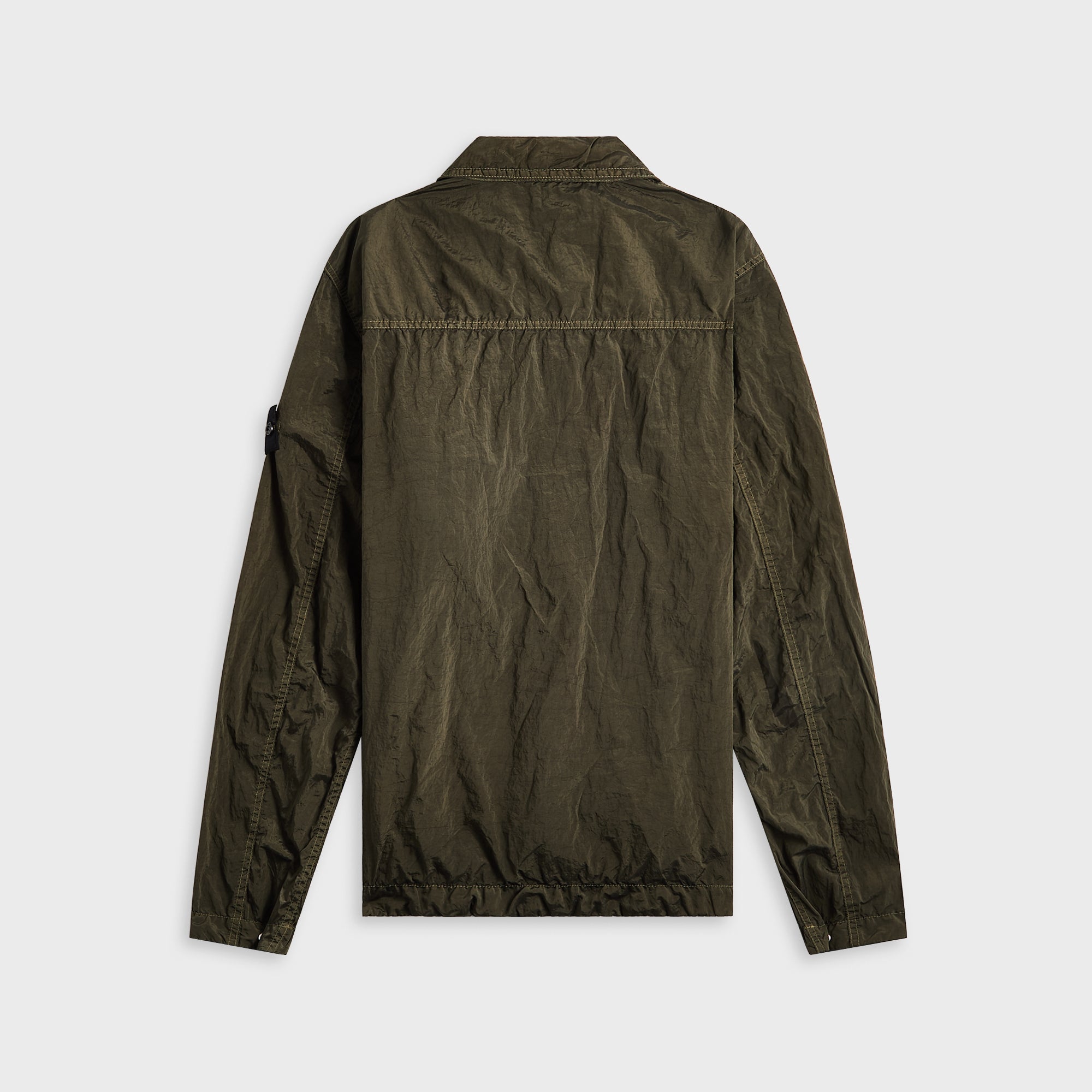 Stone Island Nylon Metal Garment Dyed Shirt - Military Green | Kith Military Green