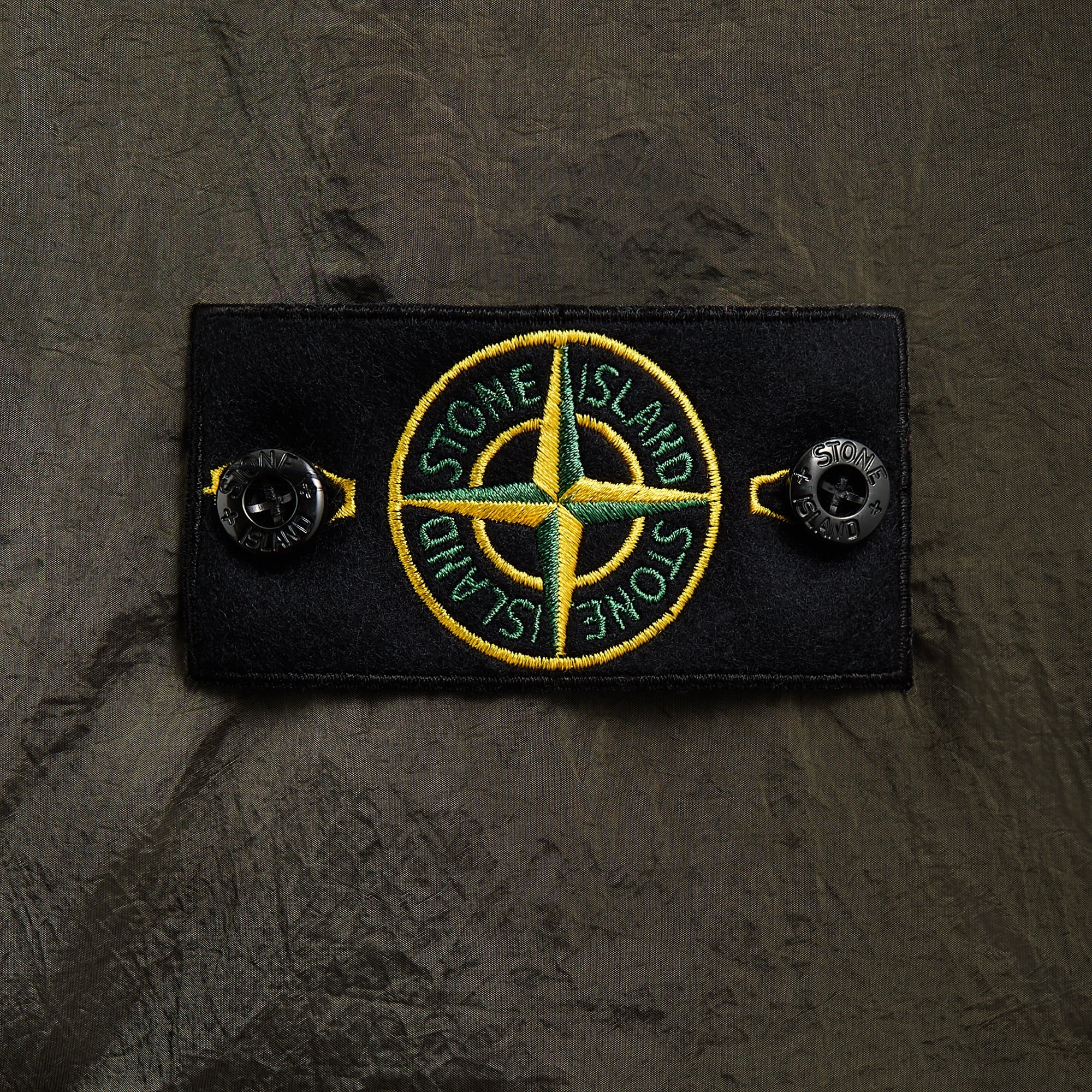 Stone Island Nylon Metal Garment Dyed Shirt - Military Green | Kith Military Green