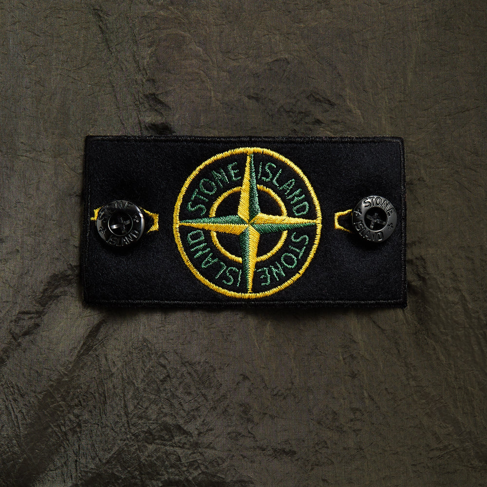 Stone Island Nylon Metal Garment Dyed Shirt - Military Green | Kith Military Green