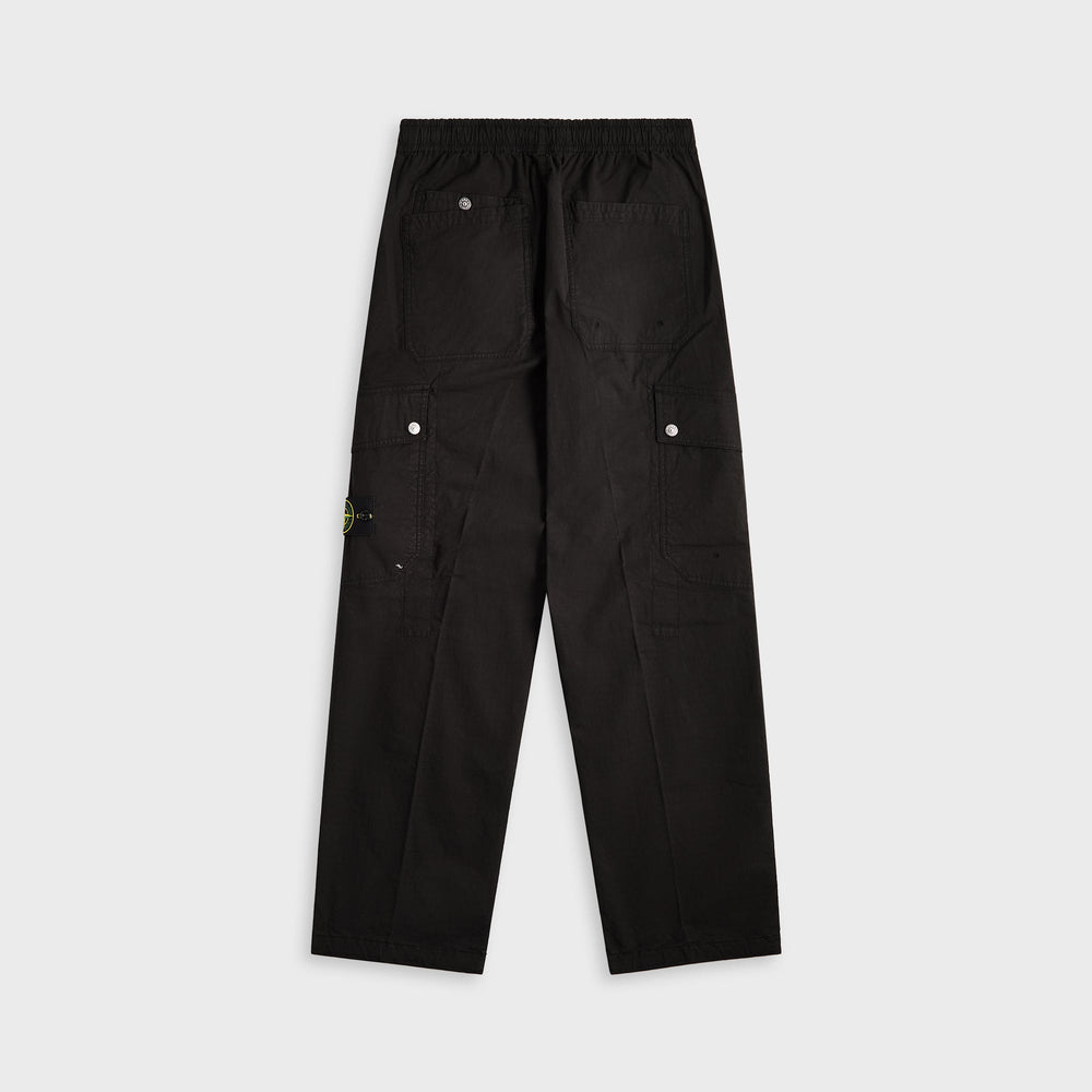 Stone Island Mil-Spec Stretch Ripstop-Tc Garment Dyed Cargo Pant - Bla | Kith Black