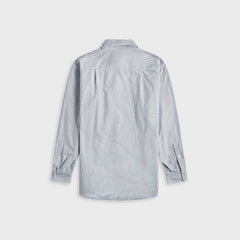 Stone Island Striped Oxford Cotton Marina Shirt - Blue Marine | Kith Blue Marine