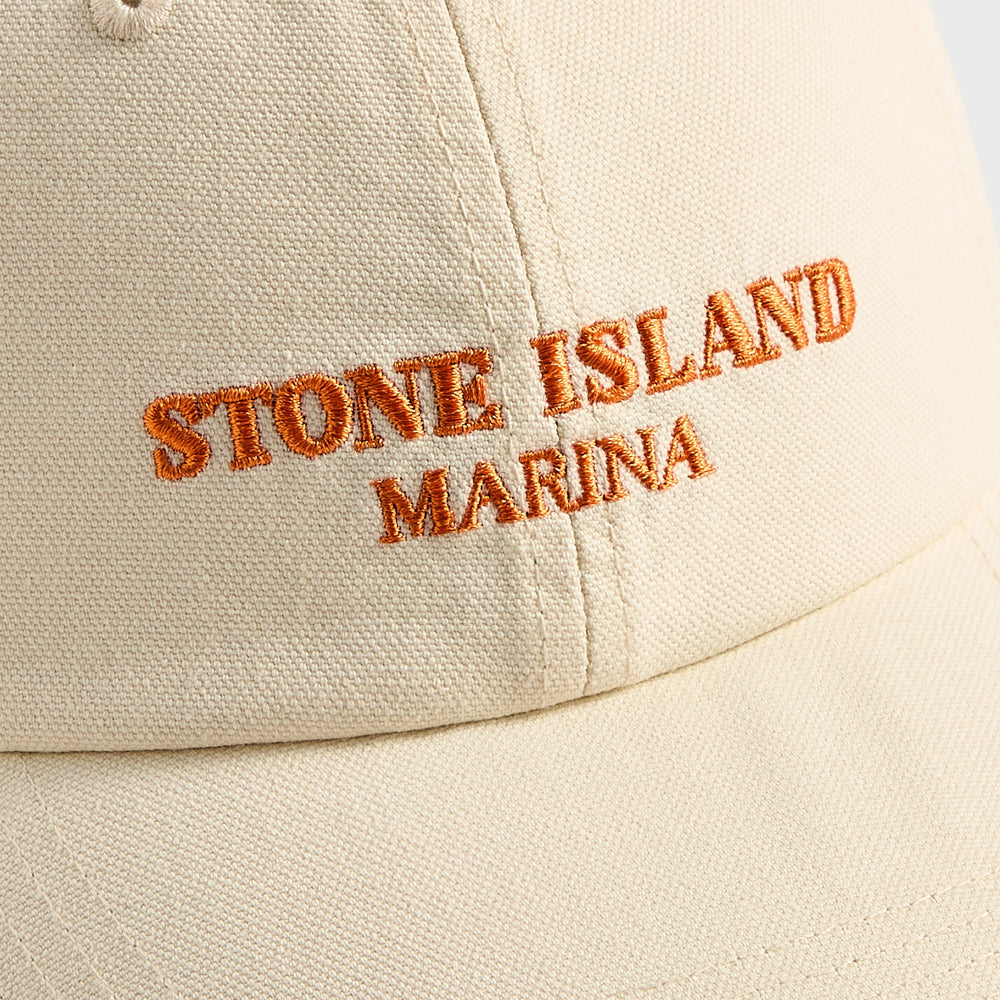 Stone Island Double Twisted Tela Marina Cap - Ivory | Kith Ivory