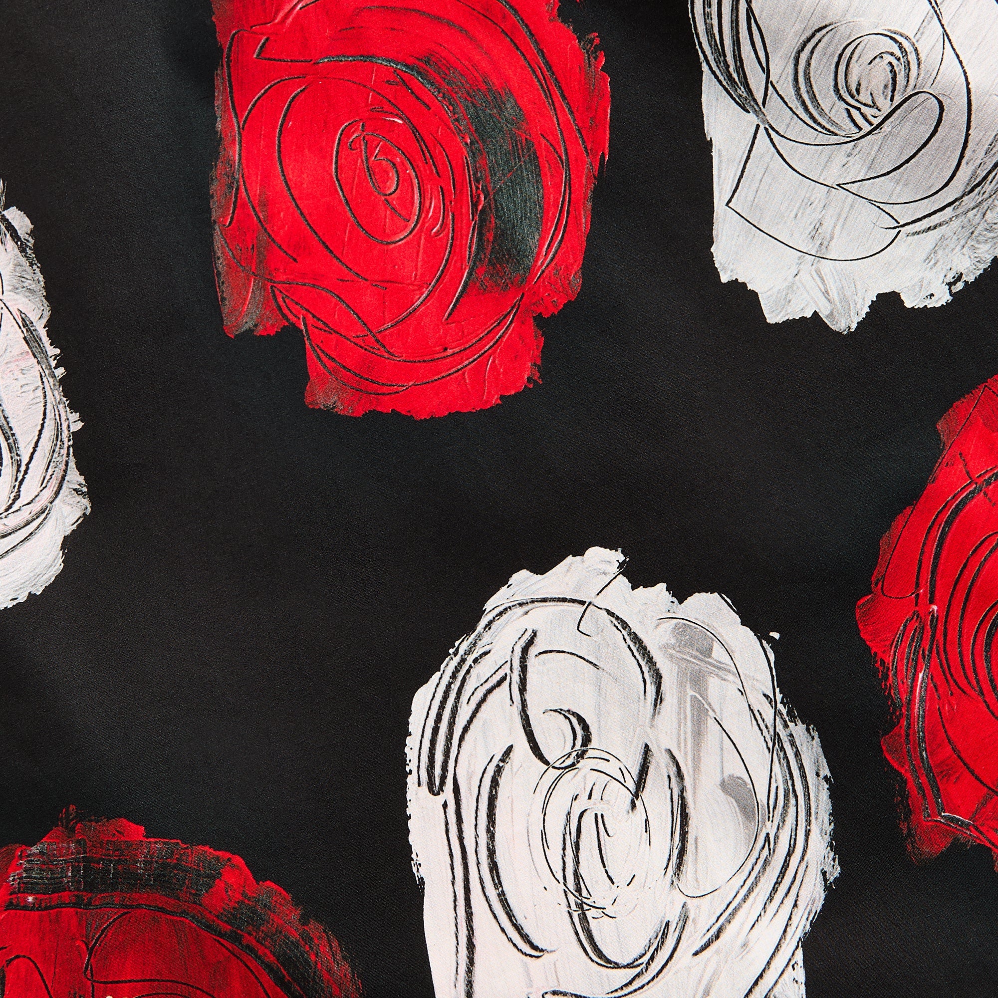 Marni Medium Roses Compact Cotton Short Sleeved Bowling Shirt - Black | Kith Black