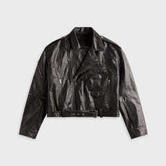 Rick Owens Cropped Jumbo Jacket - Black | Kith Black
