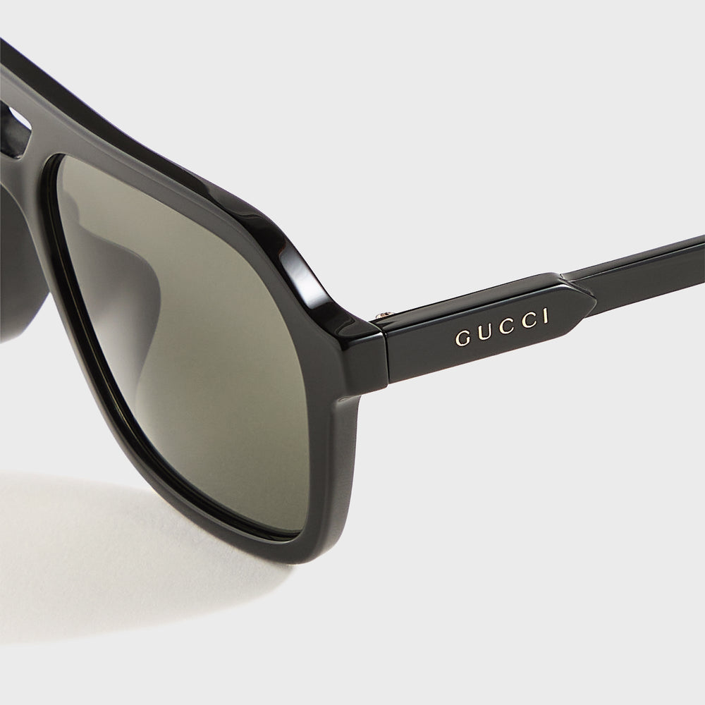 Gucci Rectangle Frames - Black | Kith Black