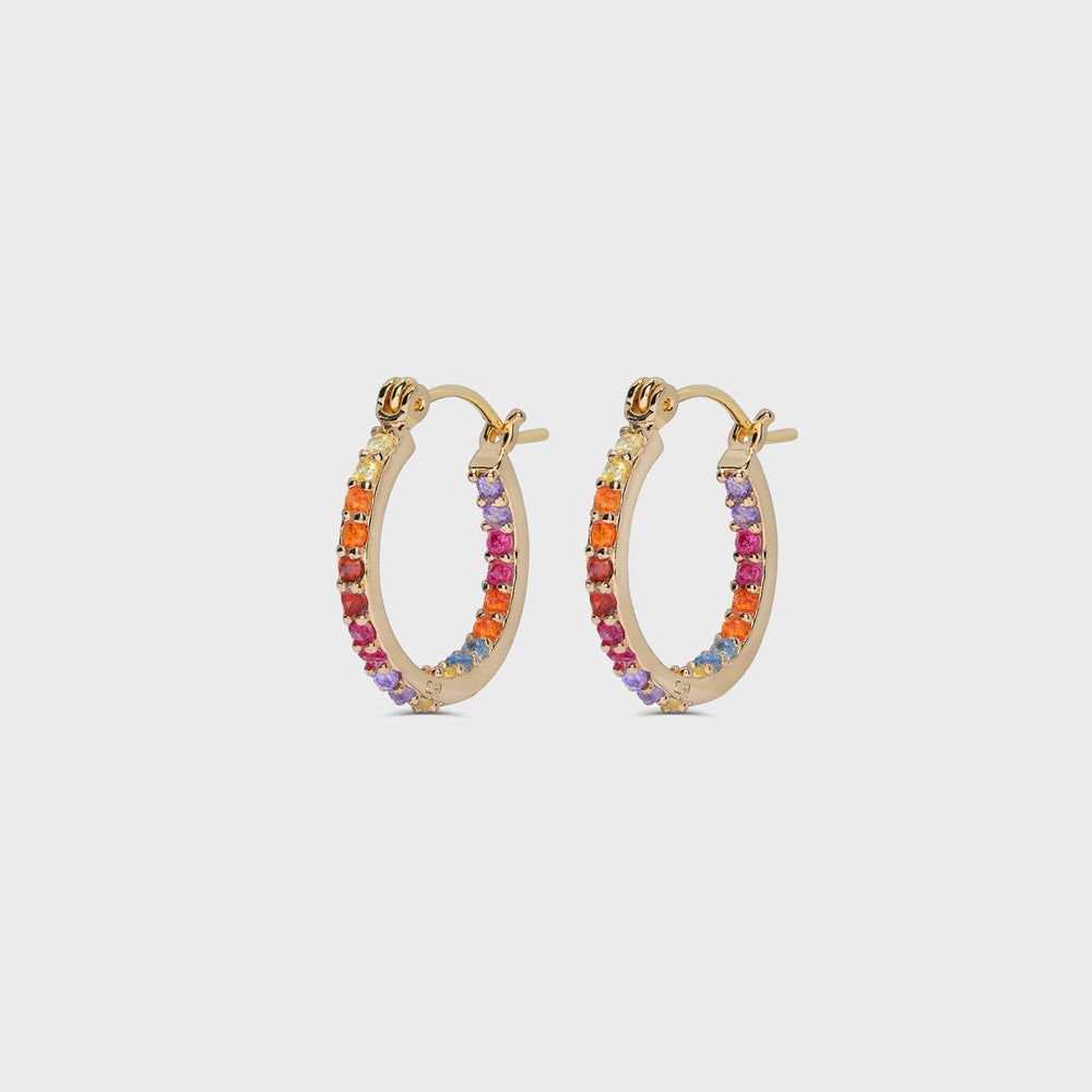 Crystal Haze Serena Small Hoops - Multi | Kith Multi