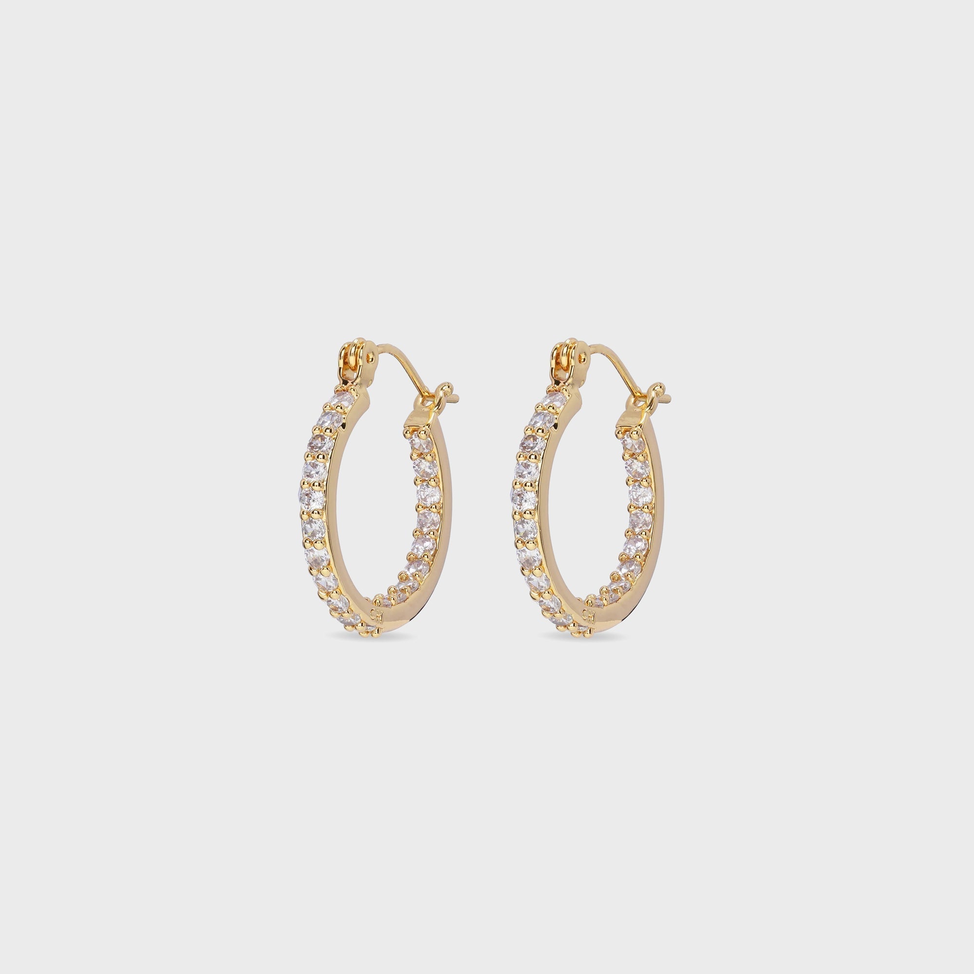 Crystal Haze Serena Small Hoops - Clear | Kith Clear