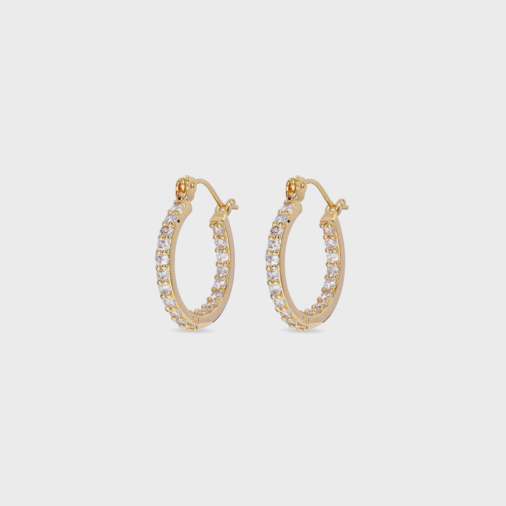 Crystal Haze Serena Small Hoops - Clear | Kith Clear