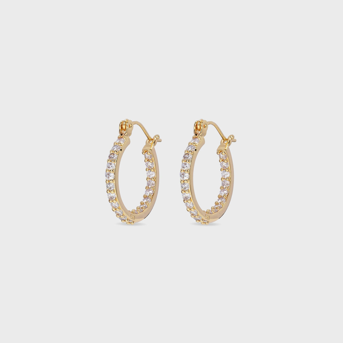 Crystal Haze Serena Small Hoops - Clear | Kith Clear