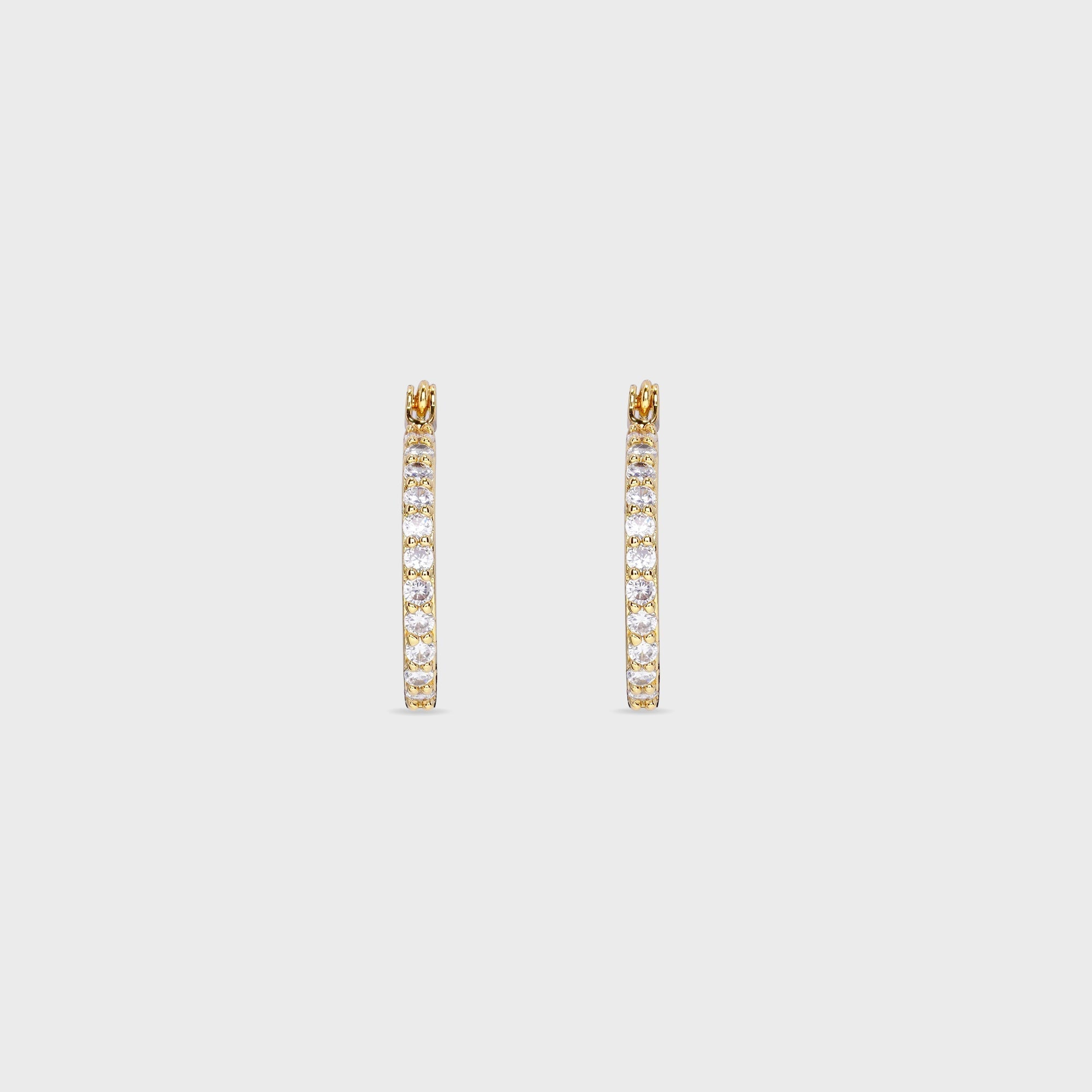 Crystal Haze Serena Small Hoops - Clear | Kith Clear