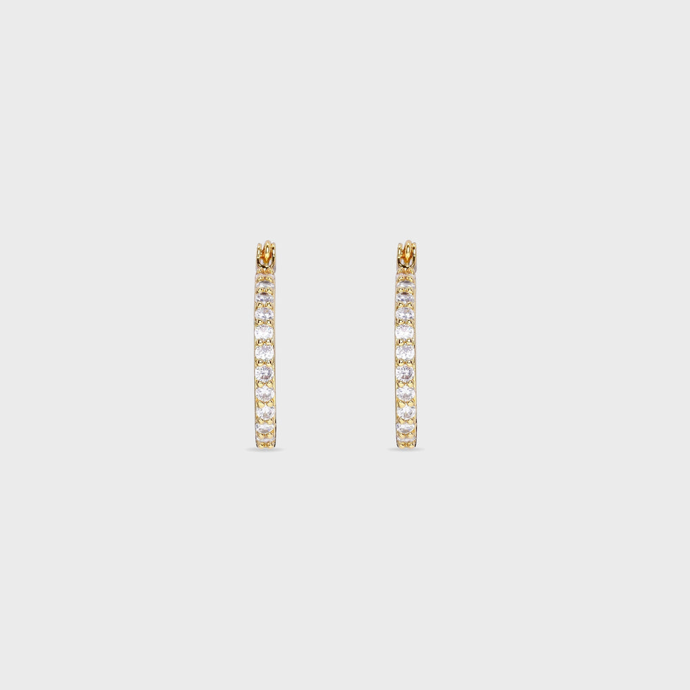 Crystal Haze Serena Small Hoops - Clear | Kith Clear