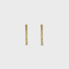 Crystal Haze Serena Small Hoops - Olive | Kith Olive