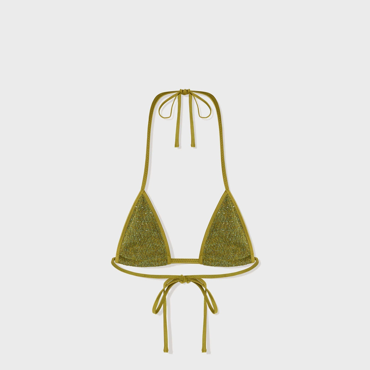 Asta Resort Lio Bikini Top - Olive Oil Sequin | Kith Olive Oil Sequin