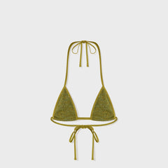 Asta Resort Lio Bikini Top - Olive Oil Sequin | Kith Olive Oil Sequin