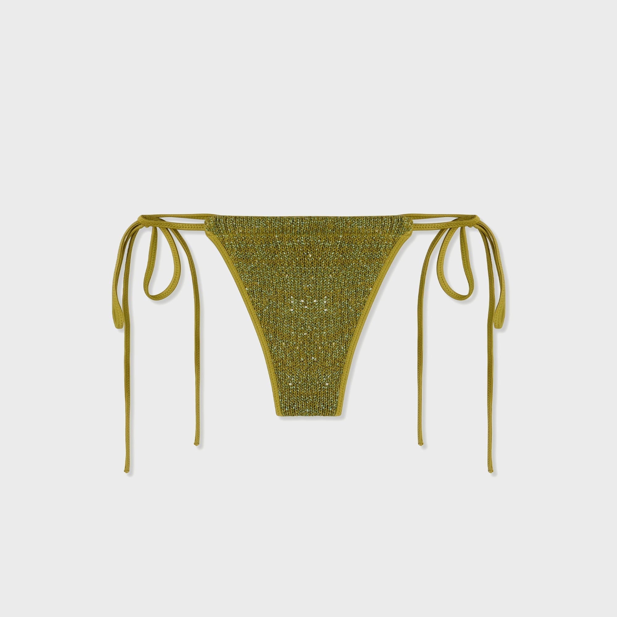 Asta Resort Lio Bikini Bottom - Olive Oil Sequin | Kith Olive Oil Sequin