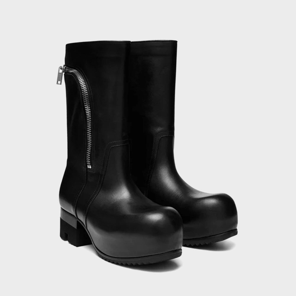 Rick Owens Bauhaus Ballast Pull on Stivali - Pelle Black | Kith Pelle Black
