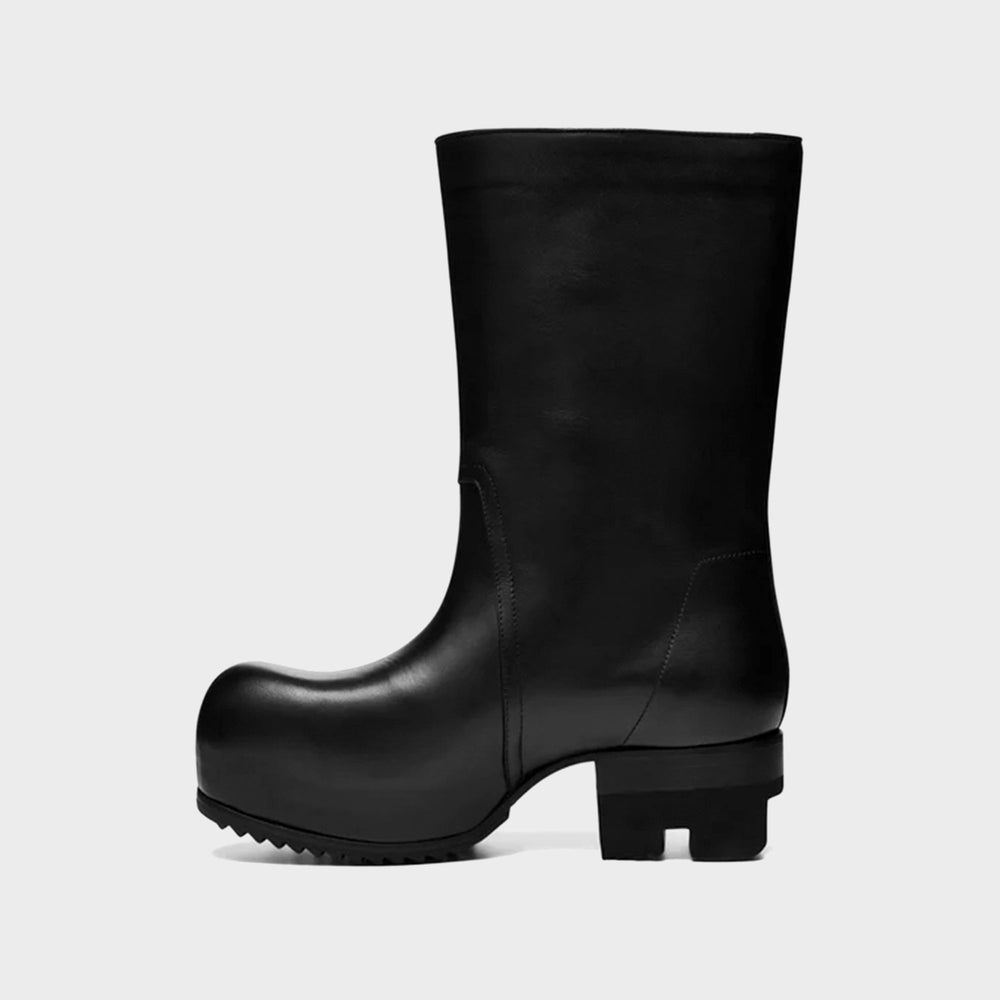 Rick Owens Bauhaus Ballast Pull on Stivali - Pelle Black | Kith Pelle Black