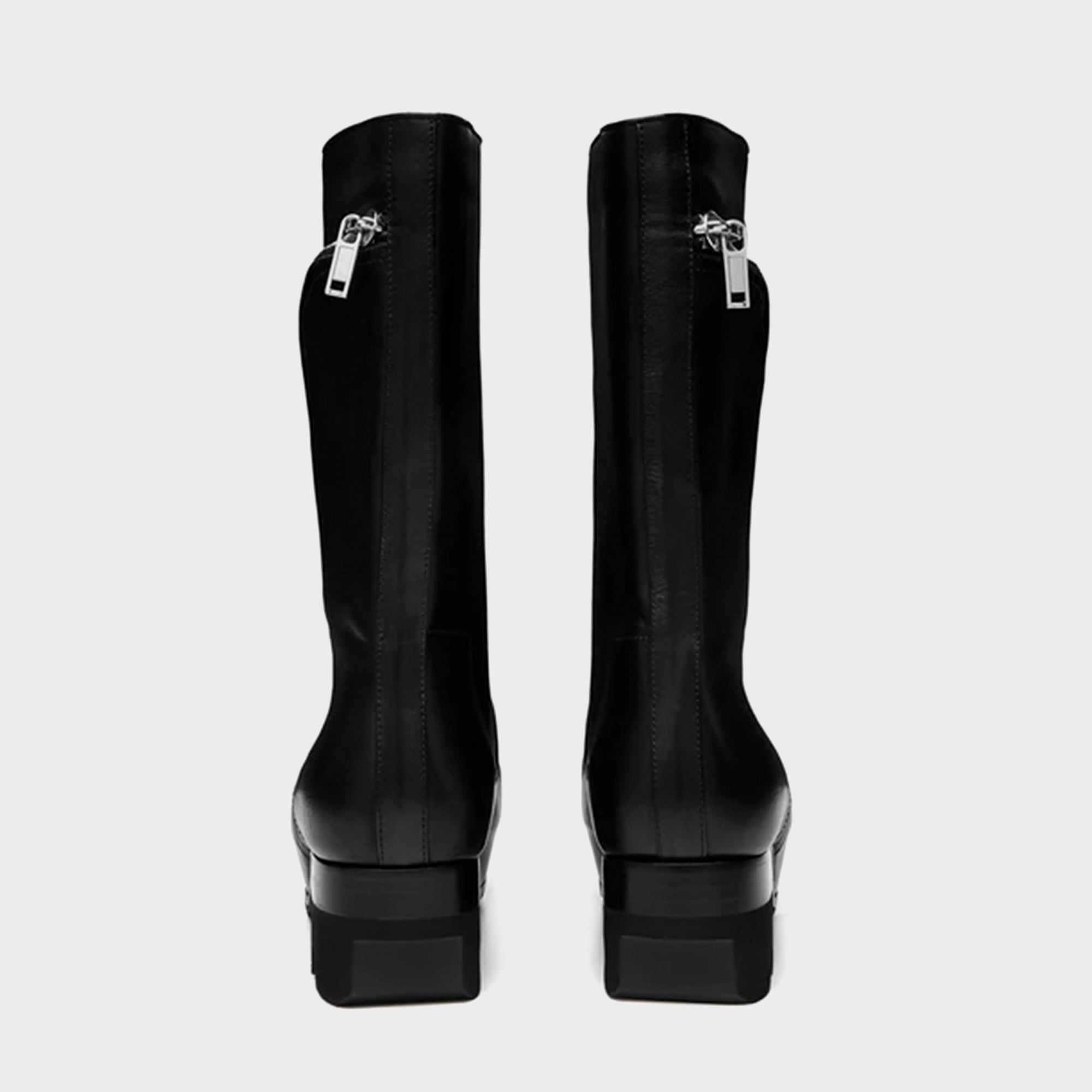 Rick Owens Bauhaus Ballast Pull on Stivali - Pelle Black | Kith Pelle Black