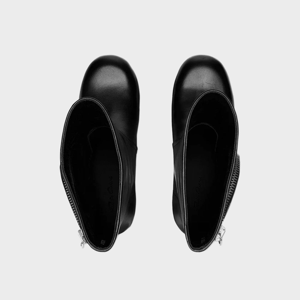 Rick Owens Bauhaus Ballast Pull on Stivali - Pelle Black | Kith Pelle Black
