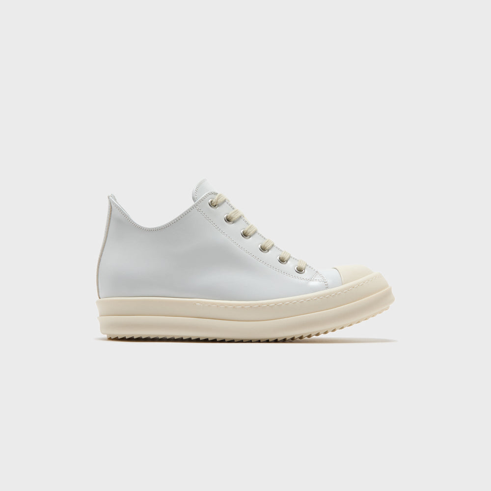 Rick Owens WMNS Scarpe in Pelle Low Sneaks - Chalk / White / Milk / Mi | Kith Chalk / White / Milk / Milk